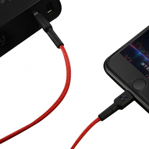 Кабель USB-Lightning for Apple iphone all ZMi AL823 Kevlar Red 30 см