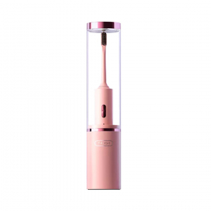 Электрическая зубная щетка со стаканом и cтерилизацией Xiaomi T-Flash Ultraviolet Electric Toothbrush Pink - фото 1