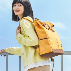 Влагозащищенный рюкзак Xiaomi 90 Points Vibrant College Casual Backpack Yellow - фото 4