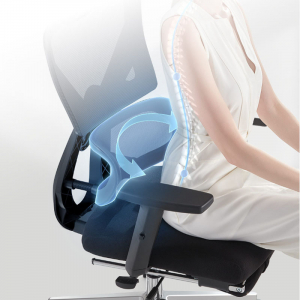 Офисное кресло с подставкой для ног Xiaomi HBADA Ergonomic Computer Chair E2 High Version Black (E201) - фото 5