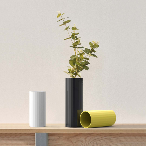 Прямая ваза с глазурью Xiaomi Bright Glazed Corrugated Straight Vase Yellow Small (HF-JHZHPX01) - фото 5