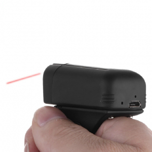 Портативный Bluetooth-cканер штрихкода QunSuo Mini Bluetooth Ring Scanner 1D (S02)