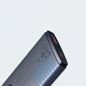 Ультратонкое сетевое зарядное устройство Xiaomi Baseus GaN5 Pro Ultra-Slim Fast Charger C+U 65W CN Gray (CCGAVN160CC) - фото 3
