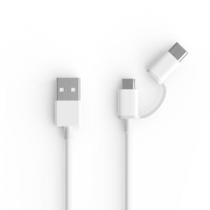 Кабель Xiaomi ZMI AL501 USB - Type-C / Micro USB Combo Cable 100 см White