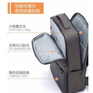 Влагозащищенный рюкзак Xiaomi 90 Points Light Business Commuter Backpack Black - фото 2