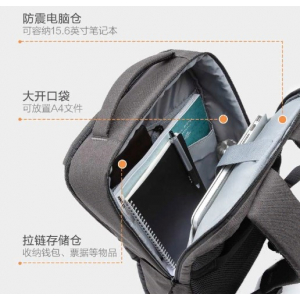 Влагозащищенный рюкзак Xiaomi 90 Points Light Business Commuter Backpack Black - фото 4