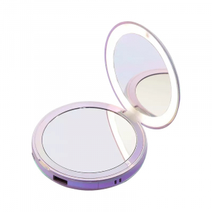 Компактное зеркало с подсветкой и функцией внешнего аккумулятора  Yeelight Handheld Portable Makeup Mirror C20 Purple (YLGJ008)