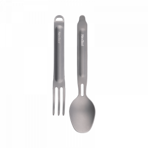 Походный набор столовых приборов Xiaomi Nextool Outdoor Titanium Fork&Spoon Gray