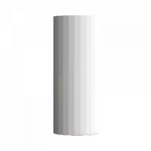 Прямая ваза с глазурью Xiaomi Bright Glazed Corrugated Straight Vase White Large (HF-JHZHPX01) super bright car interior light replacement white light dc 12v rv dome lamp universal 36 led car ceiling light automotive