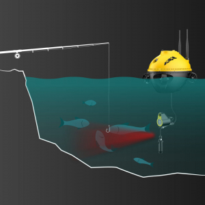 Подводный дрон для рыбалки и подводной съемки Gladius Chasing F1 Fish Finder Drone