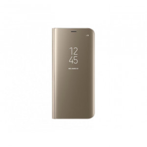 Чехол Clear View Standing Cover S8 Gold