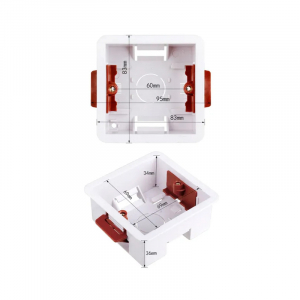 Монтажная коробка подрозетник для гипсокартона YouSmart Wall Switch Box PVC 69х69х34mm - фото 4