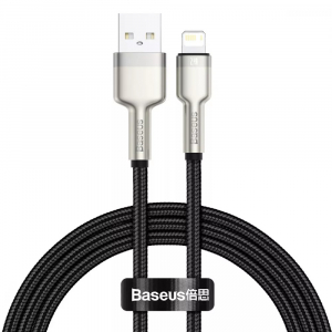 Кабель Xiaomi Baseus Cafule Series Metal Data Cable USB to iP 2.4A 1m Black (CALJK-A01)