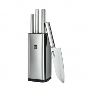 Набор кухонных ножей с подставкой Xiaomi HuoHou Stainless Steel Kitchen Knife Set (HU0095) kitchen waste processor square to round water outlet stainless steel sink accessory reducer 114 to 110 extended version