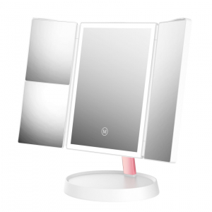 Зеркало для макияжа раскладное с LED-подсветкой Jordan&Judy Folding Makeup Mirror (NV549) зеркало монитор interpower ip mirror 5 hd