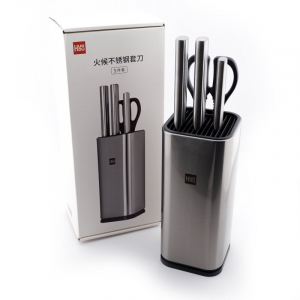 Набор кухонных ножей с подставкой Xiaomi HuoHou Stainless Steel Kitchen Knife Set (HU0095) - фото 4