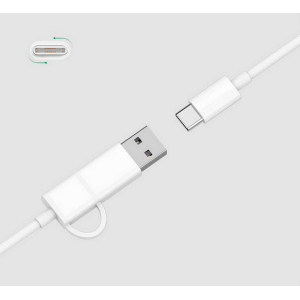 Кабель Xiaomi ZMI Type-C / Type-C / USB-A Cable 100 см White (AL311) - фото 2