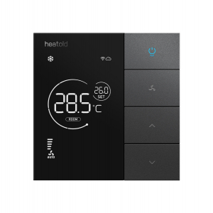 Умный термостат для кондиционера и теплого пола Xiaomi Heatcold Smart Thermostat Air Conditioner And Floor Heating  Systems Black (TH1230T) - фото 1