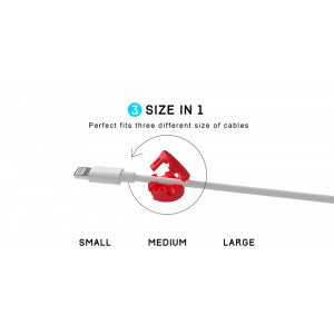 Магнитный органайзер кабелей и различных мелочей Xiaomi Bcase TUP Magnetic Organizer Red