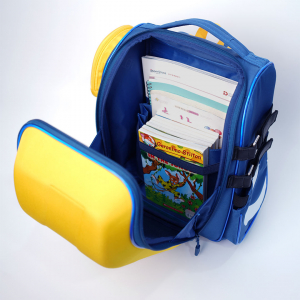 Школьный рюкзак Xiaomi UBOT Decompression Spine Protection Schoolbag 20-35L Blue/Yellow (UBOT-006) - фото 3