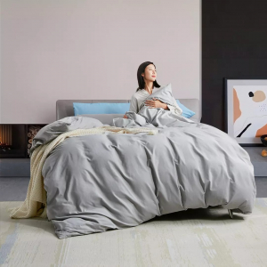 Антибактериальное постельное белье из хлопка Xiaomi 8H Super Soft Thermal Insulation Linens J9 1.8m Grey - фото 3