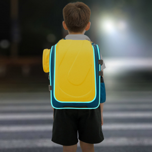 Школьный рюкзак Xiaomi UBOT Decompression Spine Protection Schoolbag 20-35L Blue/Yellow (UBOT-006) - фото 2