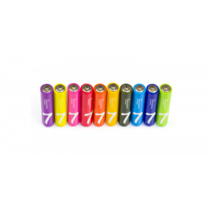 Батарейки алкалиновые Xiaomi ZMI  Rainbow Zi7 типа AAА Сolored (10 шт.) микроскоп levenhuk rainbow 2l lime лайм