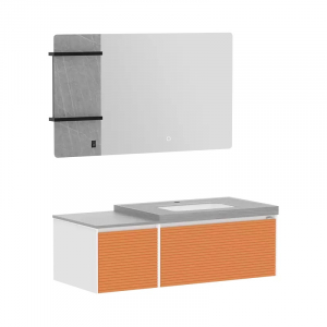 Комплект мебели для ванной комнаты Xiaomi Diiib Tixiang Rock Board Bathroom Cabinet 1200mm (DXYSG003-1200) (тумба с керамической раковиной, тумба, полотенцесушители, зеркало, без смесителя) - фото 1