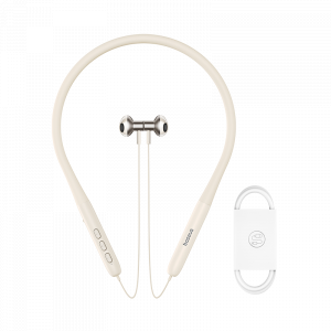 Беспроводные наушники Xiaomi Baseus Bowie Bluetooth Neck-mounted Earphones P1 White (P12023) наушники borofone bm80 max white 6974443387629