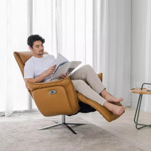 Кресло-реклайнер из натуральной кожи электрическое Xiaomi UE Yoyo Real Leather Leisure Electric Chair Boya Camel