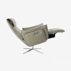 Кресло-реклайнер из натуральной кожи электрическое Xiaomi UE Yoyo Real Leather Leisure Electric Chair Light Luxury Gray
