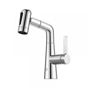 Выдвижной смеситель для раковины Xiaomi Mijia Pull-out Basin Faucet S1 (MJCLSMPLT01DB) выдвижной кухонный смеситель xiaomi mijia pull out kitchen faucet s1 mjclscflt01db