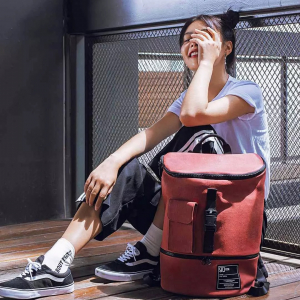 Влагозащищенный рюкзак Xiaomi 90 Points Fashion Chic Backpack Waterproof Red (Size M) - фото 3