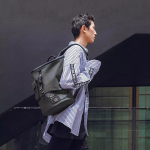 Влагозащищенный рюкзак Xiaomi 90 Points Fashion Chic Backpack Waterproof Black (Size M) - фото 4
