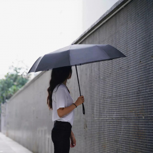 Зонт Xiaomi KongGu Empty Valley Automatic Umbrella 23 inch Black (WD1) - фото 9