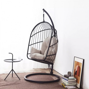Подвесное кресло из ротанга Xiaomi MWH Ellz Hanging Basket Rattan Chair Black