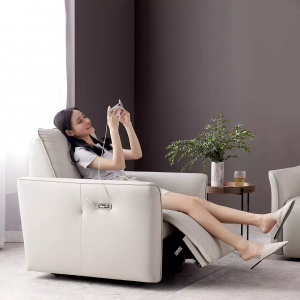 Кресло-реклайнер Xiaomi Yang Zi QiFeng Leather Electric Sofa Recliner Milk Tea Ash