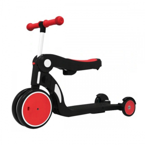 Детский велосипед-беговел Xiaomi Bebehoo 5-in-1 Multi-function Deformation Stroller Red (DGN5-2)