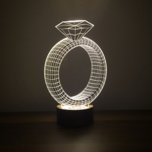Лампа 3D Кольцо (GL-90)