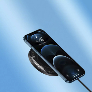 Беспроводное зарядное устройство Xiaomi Baseus Simple Wireless Charger iPhone12 Pro Max Transparent (BS-W517)