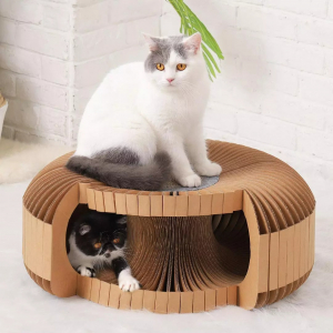 Домик для кошек Xiaomi Mini Monstar DIY Corrugated Grab Board Tunnel Cat Litter Stool (XS50-5002) - фото 3