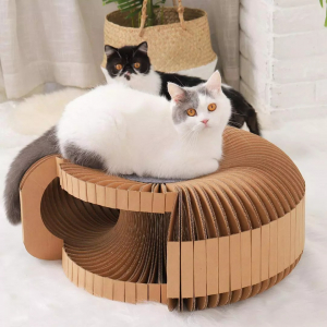 Домик для кошек Xiaomi Mini Monstar DIY Corrugated Grab Board Tunnel Cat Litter Stool (XS50-5002) - фото 2