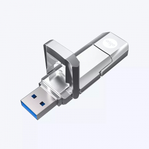 USB-Flash-накопитель Xiaomi Aigo Dual-Port Solid-State U Disk Type-C-USB 128GB (U393) - фото 3