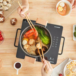 Электрическая керамическая плита Xiaomi Qcooker Kitchen Small Square Electric Ceramic Stove Black (CR-DT01) - фото 4
