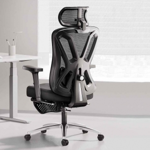 Офисное кресло Xiaomi HBADA Computer Ergonomic Gaming Chair P5 Black High Version (P501) (с подставкой для ног) - фото 4