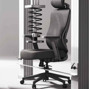 Офисное кресло Xiaomi HBADA Computer Ergonomic Gaming Chair P5 Black High Version (P501) (с подставкой для ног) - фото 5