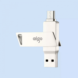 USB-Flash-накопитель Xiaomi Aigo Patriot Dual Interface Metal U Disk Type-C-USB 64GB (U350) - фото 3