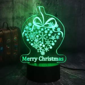 Лампа 3D С рождеством 4 (GL-61)