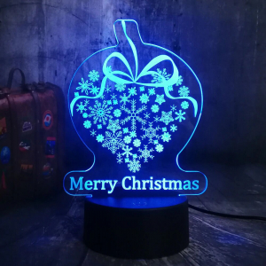Лампа 3D С рождеством 4 (GL-61)