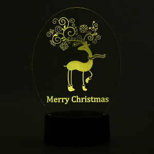 Лампа 3D С рождеством 2 (GL-59)